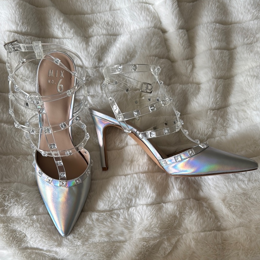 Mix No. 6 Iridescent Silver Heels - Picture 5 of 9